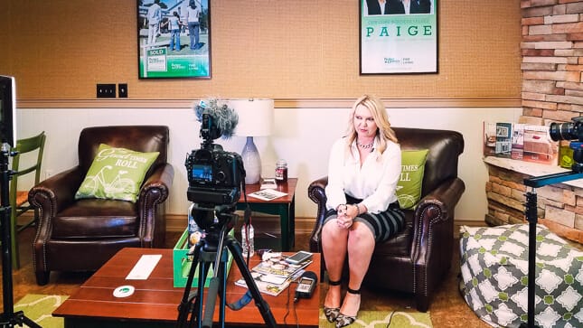 Behind the scenes of a customer testimonial video production project with Orlando Realtor Dana Hall Bradley