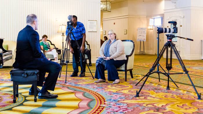 Orlando Videographer Leon Bailey Shooting Interviews